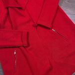 Talbots  Petites Red Merino Wool Open Front Knit Cardigan Jacket MP Photo 2