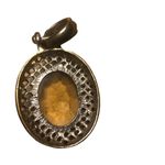 Park Lane Vintage Y2k  gold-stone silver tone necklace pendant gives David yurman Photo 4