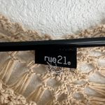 Rue 21  Cream Tan Crochet Knit Cover Up Top Size Small Photo 1