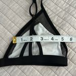 Rip Curl Vtg black white tropical floral triangle swim bikini top small​ Photo 6