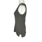 Loft  Striped Sleeveless Black & Tan V-Neck Vest Size XS NWT Photo 4