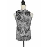 Byer California Vintage 90's  B Wear Blouse White Black Office Career Travel Sz M Photo 1