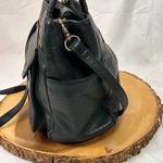 Fossil Vintage 1954 butter pebbled black leather mini satchel or crossbody purse Photo 3