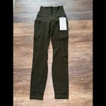Lululemon Align With Pockets High Rise 25” Dark Olive Size 2 NWT Photo 1