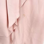 Amanda Uprichard Women's High-Neck Tie Back Asymmetrical Ruffle Light Pink Top Photo 3