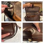Dooney & Bourke Vintage all weather brown chocolate leather mini messenger bag Photo 6