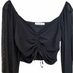 Blue Blush ✨ Completely Charmed Ruched Mesh Top✨ Photo 4