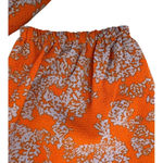 Pretty orange and blue long sleeve romper Size M Photo 5