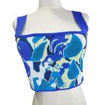 STAUD Multicolor Abstract Knit Cropped Tank Top SZ:M NWT | Jacquard Knit Photo 0