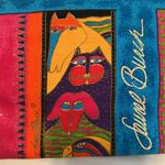 Laurel Birch small bag wood handle bird dog cat horse design wood dog tag EUC Green Photo 10