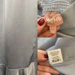 Show Me Your Mumu  Romantic Whimsical Satin Blue Claire Midi Dress L Photo 7