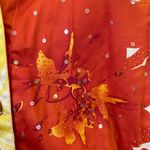 Diane Gilman Rare Floral Sequin Embellished Vibrant Jacket 1X Photo 2