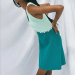 ZARA New with tags - mint green & aqua knit dress with jewel appliqué size small Photo 2