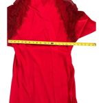 Victoria's Secret Victoria’s Secret Red Satin Lace Shoulder Short Robe Size Med/large Photo 6
