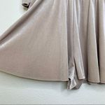 Urban Outfitters  Silence + Noise Size Large Beige Velvet Romper Photo 4