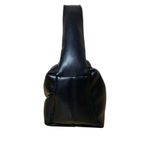 Metro Muse Black Vegan Leather Modern Lightweight Puffer Handbag Going Out Party Photo 4