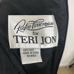 Vtg Rickie Freeman Teri Jon 100% Silk Sleeveless Monochrome Sheath Dress Small? Black Photo 5