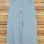 H&M Jeans Wide Leg High Rise Full Length Light Wash Blue Women's Size 10 Casual Photo 0