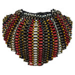 Unique Beaded Clutch Bag Evening Party Pouch Red Brown White Black‎ Multi Color Photo 0