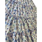Storia  Kerri Flowy Ruffled Tiered Maxi in Blue Florals‎ Size Large Photo 6