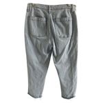 J.Crew  Jeans Straight Leg Crop Raw Hem Big Pockets Button Fly Photo 2