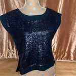 INA  Black Sequin Top Photo 0