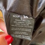 Nour Hammour Erin army green studded leather Biker jacket size FR 36 US 2 4 XS S Photo 15