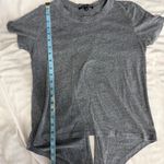 Lulus  Grey Heathered Short Sleeve High Low Tie Back T Shirt Womens Size Small Photo 5