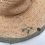 Peter Grimm  Straw Hat Raffia One Size Beaded Tassels Pura Vida Crushable Pack Photo 5