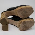 Antonio Melani Sarayyaa Black Leather Platform Mules Photo 5