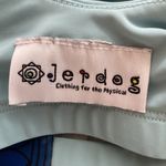 Jerdog workout shirt crisscrossed straps built in bra medallions print Sz small Photo 8