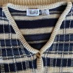 Vintage Y2K blue and white plaid cropped knit vest 🔥 Photo 2