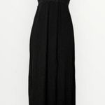 Free People  Adella Corset Black Strapless Maxi Dress Boho Ruffle Size XS NWT Photo 1