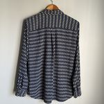 Equipment  Slim Signature Geo Printed Button-down Shirt In Blue Small Photo 6