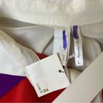 Line and Dot  Silk Color Block Button Down Photo 6