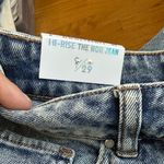 Tinseltown  Womens Size 9 Blue Distressed Mom‎ Jeans High Rise Frayed Hem Photo 2