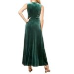 Nordstrom Love By Design Emerald Green Velvet Twist Front Maxi Dress Sleeveless Sz S Photo 1