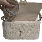 Ted Baker Floreti magnolia-badge lace-embroidered woven crossbody bag NWT Photo 2