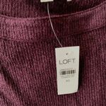 Loft  Classic Purple Boatneck Ribbed Sweater size XS New Photo 5