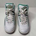 Nike  Air Jordan 2 Retro Shoes Womens Size 10.5 Sneakers Crystal Mint‎ White Photo 15