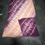 Faded Glory Purple / Pink /White Tie Dye Maxi Skirt with side slits Photo 1