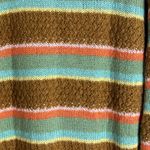 Hurley  ladies pullover cozy argyle crewneck sweater size medium Photo 9