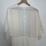 Reformation  Winslow Dress White Ivory Maxi Wrap Kimono Wedding Womens New Large Photo 7
