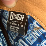 Dingo  brown leather ankle pull on boots western cowgirl women’s size‎ 9 trendy Photo 7