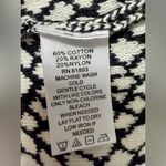 Isaac Mizrahi  Live Cardigan Women’s 2X Black White Geometric Button Front Photo 5