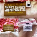 Big Bud Press Daisy Chain Jumpsuit Pink Floral Cotton Twill Medium GUC Photo 8