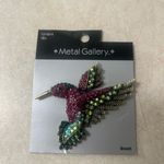 Off Park Collection‎ Pink Green Hummingbird Rhinestone Brooch Pin Pendant Photo 6