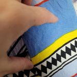 THML  FRINGE SLEEVE STRIPED ABSTRACT KAFTAN DRESS SWIM COVER MEDIUM Photo 7