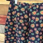 Esprit  Navy‎ Floral Pants Size 3/4 Photo 6