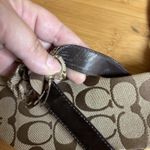 Coach Women's Signature  Slip‎ On Sandals 7B Brown Patent Leather Strap- Flower Photo 7